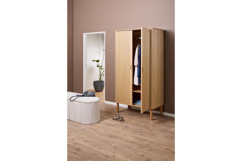 Samay Garderob 100x200 cm - Natur - Förvaring - Sko- & klädförvaring - Garderober & garderobssystem