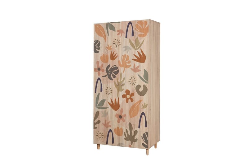 Selalesi Garderob 90x192 cm - Natur - Förvaring - Skåp - Garderobsskåp