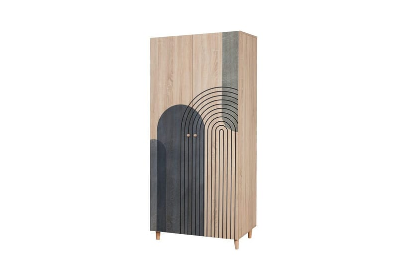 Selalesi Garderob 90x192 cm - Natur - Förvaring - Skåp - Garderobsskåp