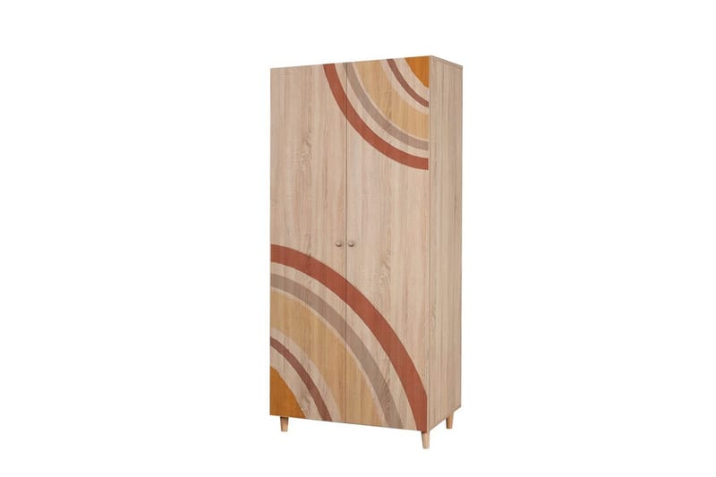Selalesi Garderob 90x192 cm - Natur - Förvaring - Skåp - Garderobsskåp