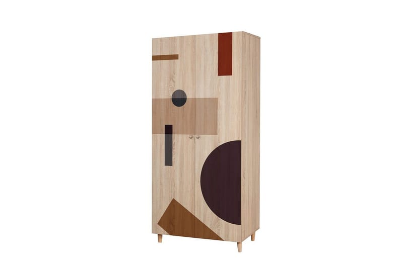 Selalesi Garderob 90x192 cm - Natur - Förvaring - Skåp - Garderobsskåp