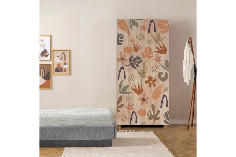 Selalesi Garderob 90x192 cm - Natur - Förvaring - Sko- & klädförvaring - Garderober & garderobssystem