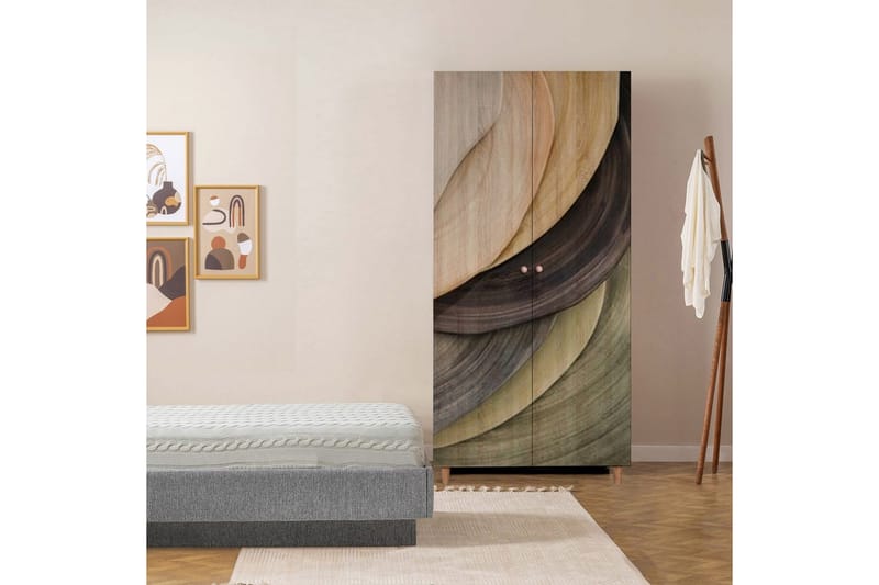 Selalesi Garderob 90x192 cm - Natur - Förvaring - Sko- & klädförvaring - Garderober & garderobssystem