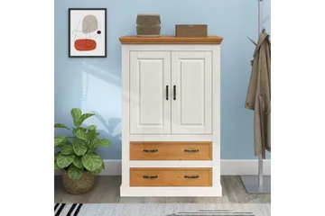 Selma Garderob 86x131 cm - Vit - Förvaring - Sko- & klädförvaring - Garderober & garderobssystem