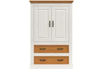 Selma Garderob 86x131 cm - Vit - Förvaring - Sko- & klädförvaring - Garderober & garderobssystem