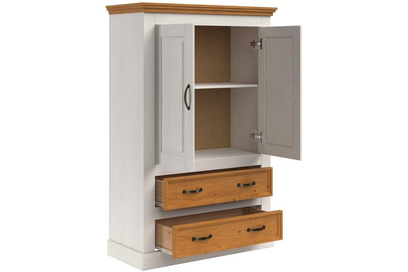 Selma Garderob 86x131 cm - Vit - Förvaring - Sko- & klädförvaring - Garderober & garderobssystem