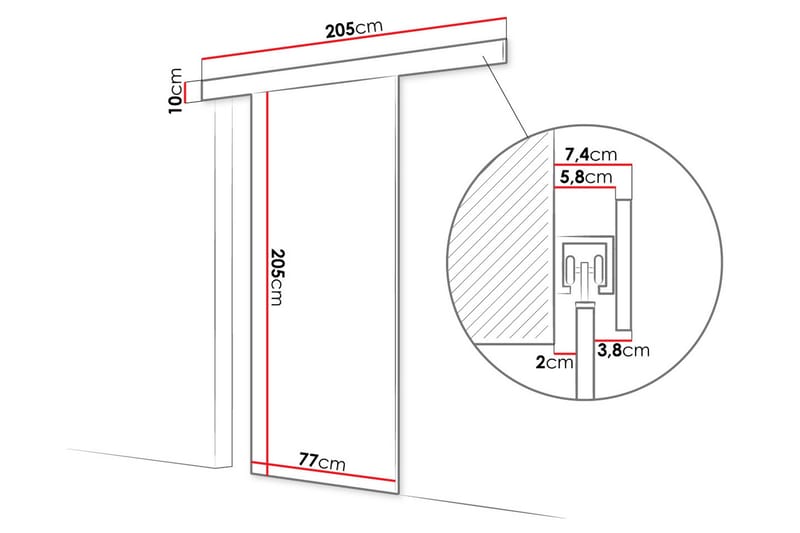 Seranor Skjutdörr - Beige - Förvaring - Sko- & klädförvaring - Garderober & garderobssystem