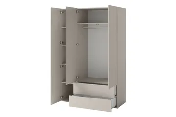 Sigmana Garderob 130x201 cm - Brun - Förvaring - Sko- & klädförvaring - Garderober & garderobssystem
