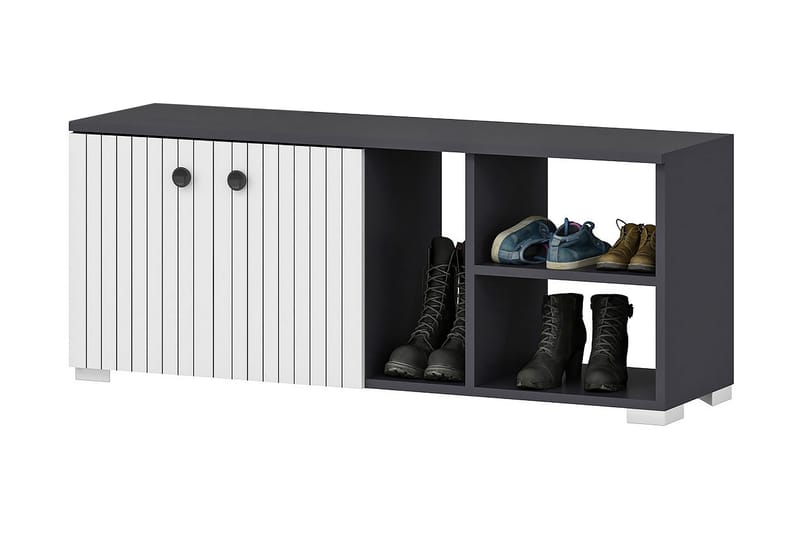 AGATEA Skoskåp 120x51,6 cm Antracit - Förvaring - Sko- & klädförvaring - Skoförvaring