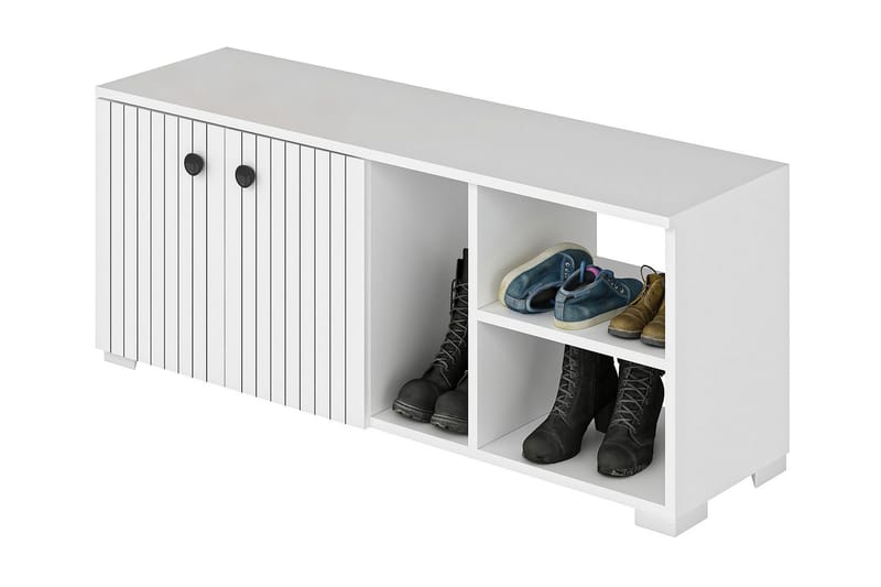 AGATEA Skoskåp 120x51,6 cm Vit - Förvaring - Sko- & klädförvaring - Skoförvaring