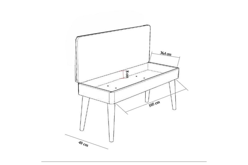 Anaya Skobänk 105 cm - Förvaring - Sko- & klädförvaring - Skoförvaring