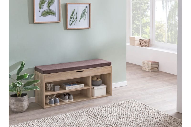 Anielle Skohylla 104x32 cm - Trä/natur - Förvaring - Sko- & klädförvaring - Skoförvaring
