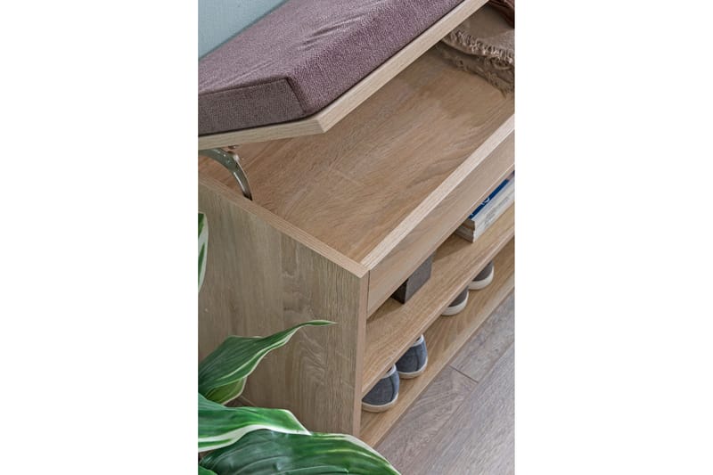 Anielle Skohylla 104x32 cm - Trä/natur - Förvaring - Sko- & klädförvaring - Skoförvaring