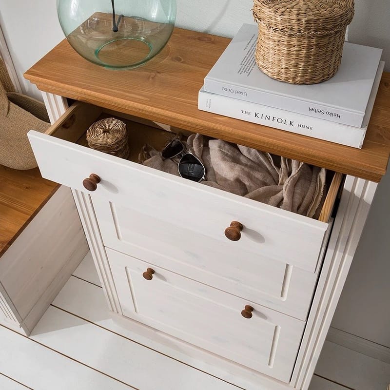 Anita Skoställ 80x105 cm - Vit/Honung - Förvaring - Sko- & klädförvaring - Skoförvaring