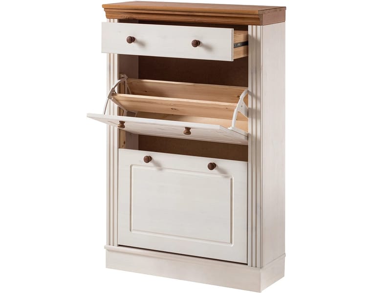 Anita Skoställ 80x105 cm - Vit/Honung - Förvaring - Sko- & klädförvaring - Skoförvaring