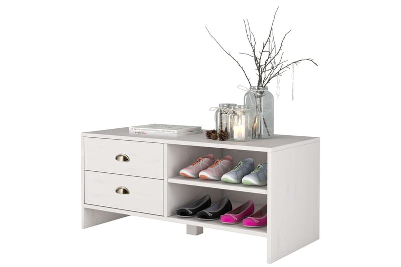 APPLEWOOD Skobänk 45x100 cm Vit - Förvaring - Sko- & klädförvaring - Skoförvaring