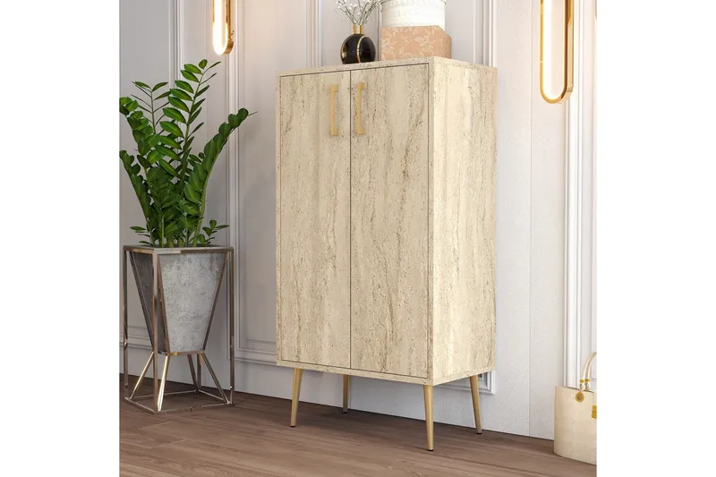 Babice Skoskåp 60 cm - Beige - Förvaring - Sko- & klädförvaring - Skoförvaring