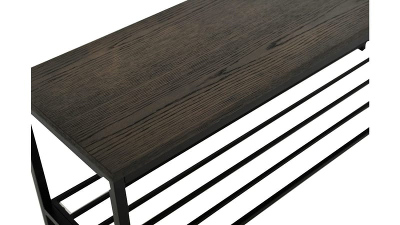 Bänk med Skohylla Ongayo - Brunlackad ek - Förvaring - Sko- & klädförvaring - Skoförvaring - Bänk med skoförvaring