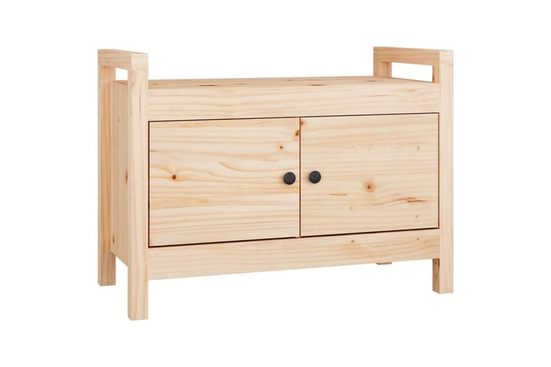 beBasic Skobänk 80x40x60 cm massiv furu - Förvaring - Sko- & klädförvaring - Skoförvaring