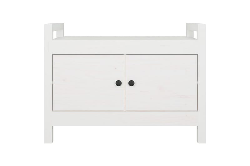 beBasic Skobänk vit 80x40x60 cm massiv furu - Förvaring - Sko- & klädförvaring - Skoförvaring