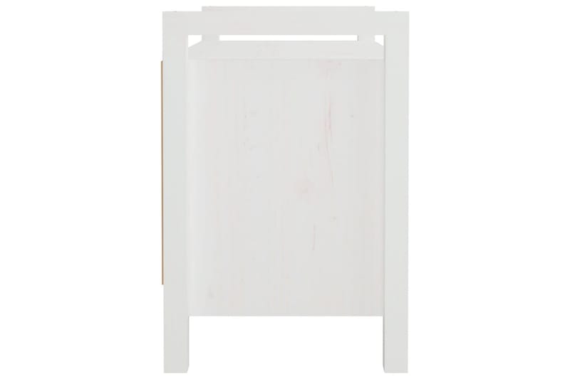 beBasic Skobänk vit 80x40x60 cm massiv furu - Förvaring - Sko- & klädförvaring - Skoförvaring