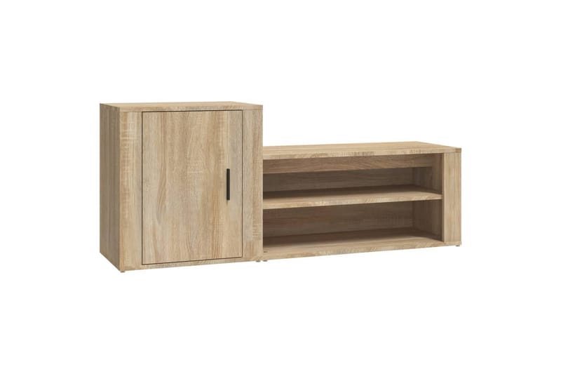 beBasic Skohylla sonoma-ek 130x35x54 cm konstruerat trä - Förvaring - Sko- & klädförvaring - Skoförvaring