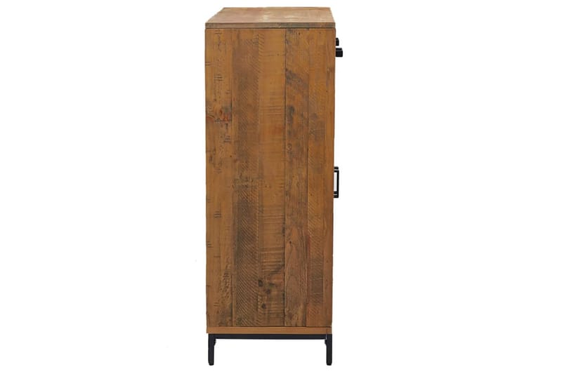 beBasic Skoskåp 75x40x110 cm massiv återvunnen furu - Förvaring - Sko- & klädförvaring - Skoförvaring