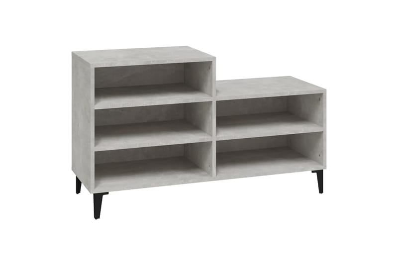 beBasic Skoskåp betonggrå 102x36x60 cm konstruerat trä - Förvaring - Sko- & klädförvaring - Skoförvaring