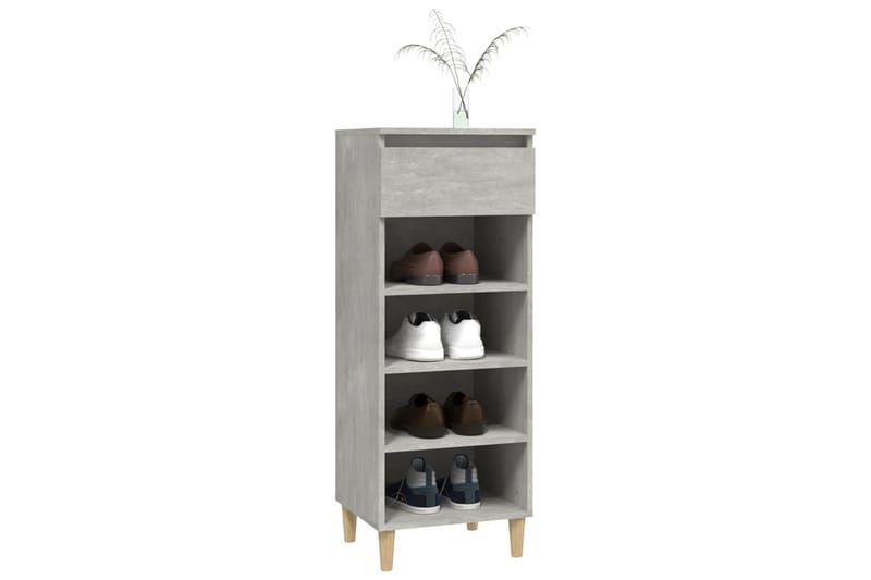 beBasic Skoskåp betonggrå 40x36x105 cm konstruerat trä - Förvaring - Sko- & klädförvaring - Skoförvaring