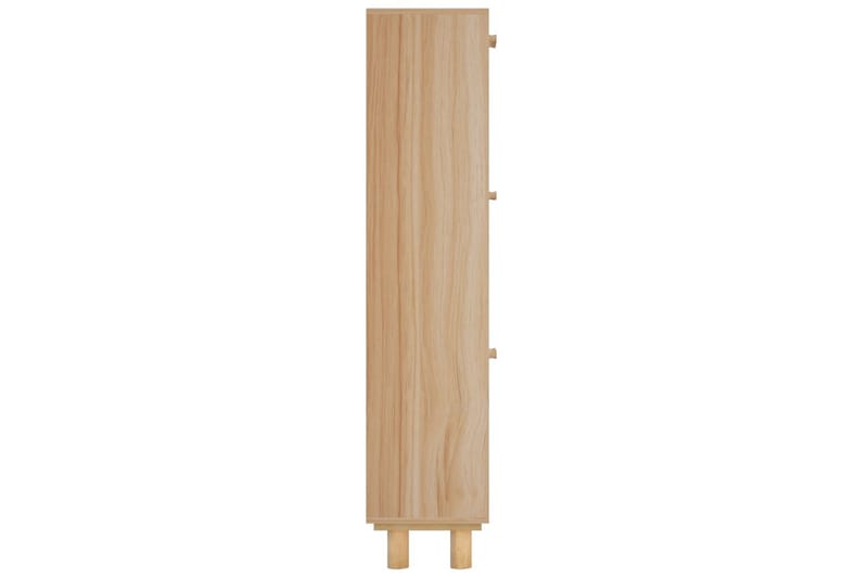 beBasic Skoskåp Brun 52x25x115 cm konstruerat trä & naturlig rotting - Förvaring - Sko- & klädförvaring - Skoförvaring