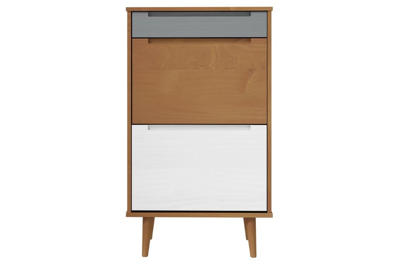 beBasic Skoskåp brun 59,5x35x103 cm massiv furu - Förvaring - Sko- & klädförvaring - Skoförvaring