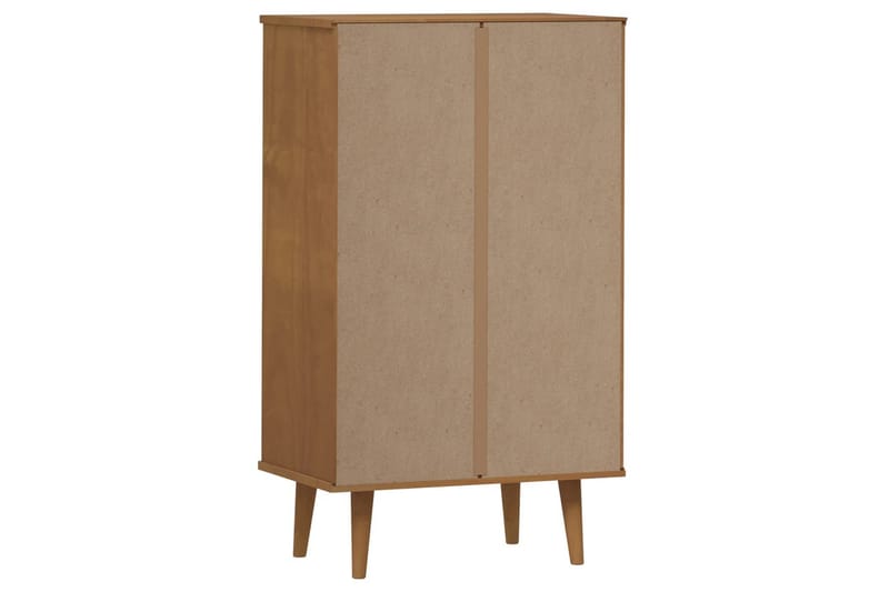 beBasic Skoskåp brun 59,5x35x103 cm massiv furu - Förvaring - Sko- & klädförvaring - Skoförvaring