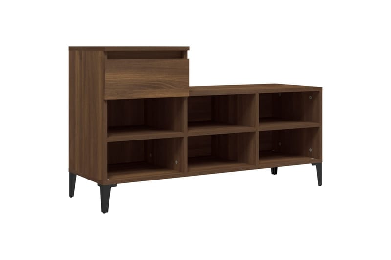 beBasic Skoskåp brun ek 102x36x60 cm konstruerat trä - Förvaring - Sko- & klädförvaring - Skoförvaring
