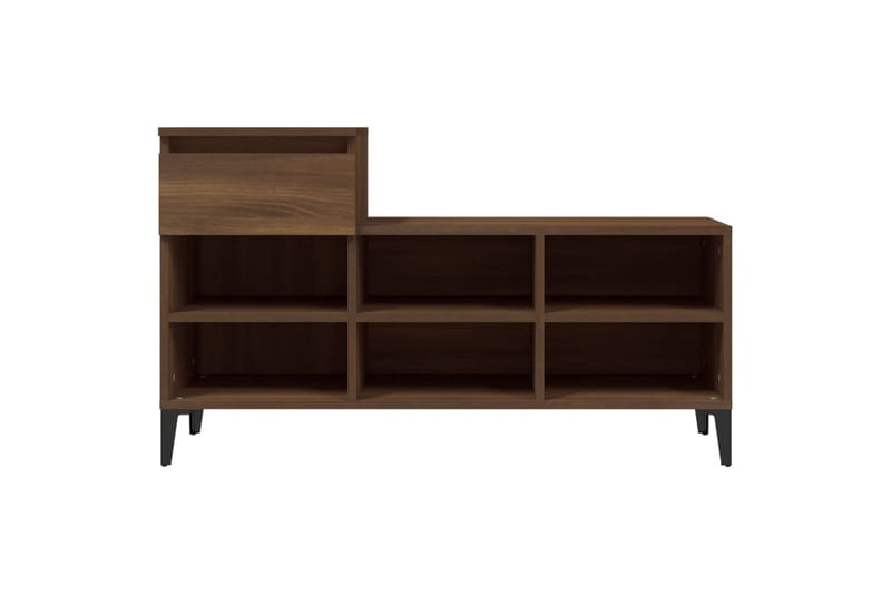 beBasic Skoskåp brun ek 102x36x60 cm konstruerat trä - Förvaring - Sko- & klädförvaring - Skoförvaring