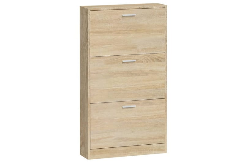 beBasic Skoskåp ek 59x17x108 cm konstruerat trä - Förvaring - Sko- & klädförvaring - Skoförvaring