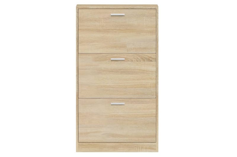 beBasic Skoskåp ek 59x17x108 cm konstruerat trä - Förvaring - Sko- & klädförvaring - Skoförvaring