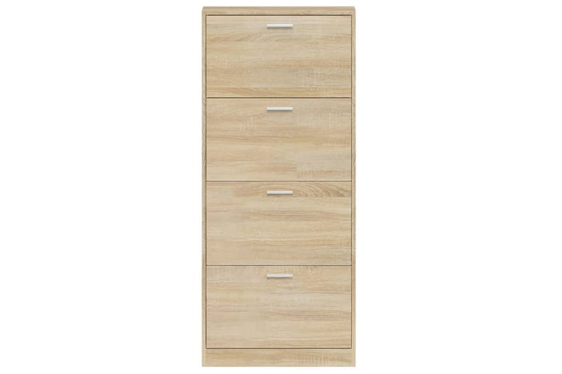 beBasic Skoskåp ek 59x17x150 cm konstruerat trä - Förvaring - Sko- & klädförvaring - Skoförvaring