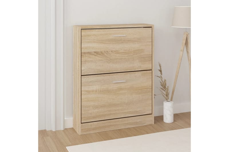 beBasic Skoskåp ek 59x17x81 cm konstruerat trä - Förvaring - Sko- & klädförvaring - Skoförvaring