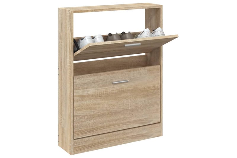 beBasic Skoskåp ek 59x17x81 cm konstruerat trä - Förvaring - Sko- & klädförvaring - Skoförvaring