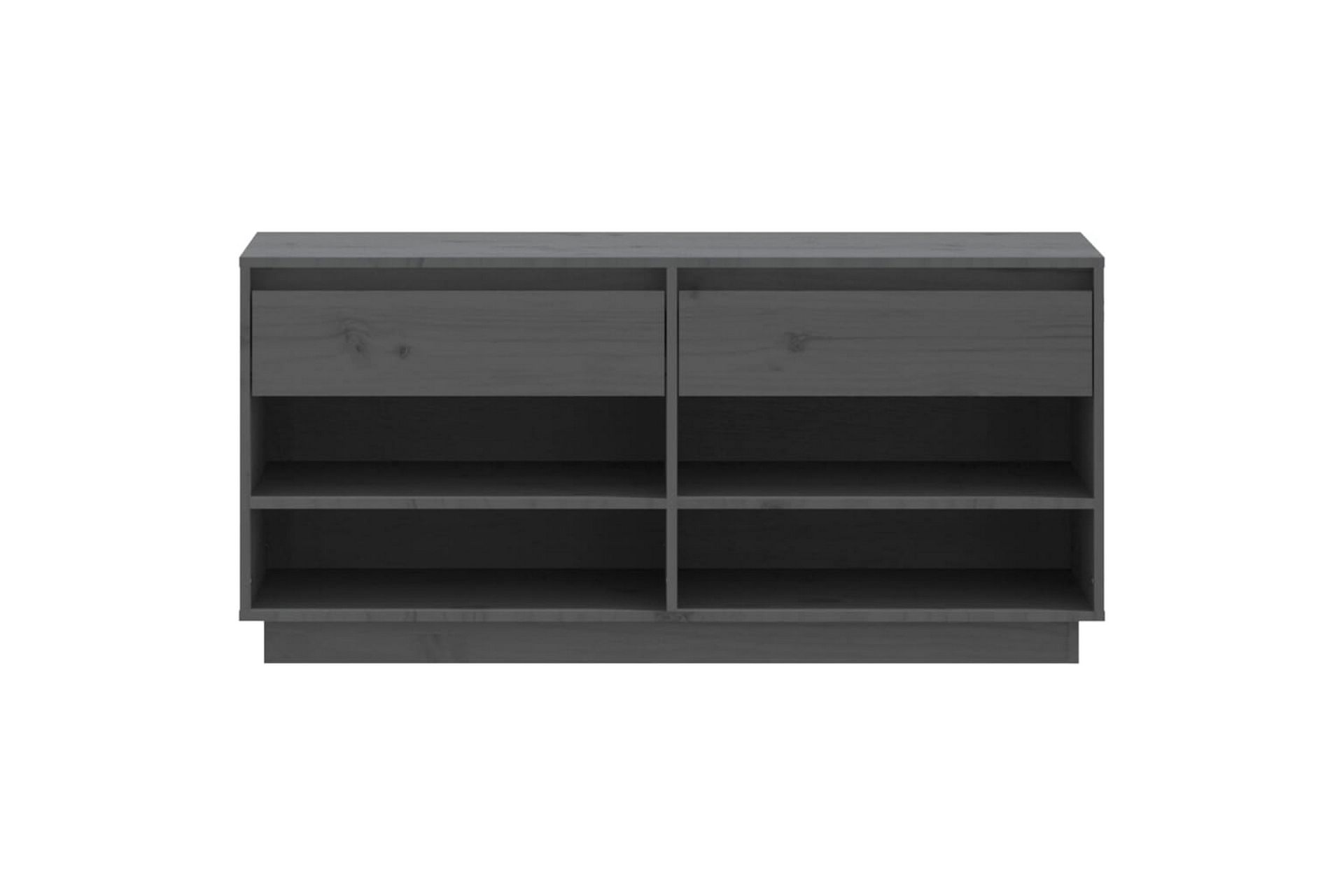 beBasic Skoskåp grå 110x34x52 cm massiv furu - Förvaring - Sko- & klädförvaring - Skoförvaring
