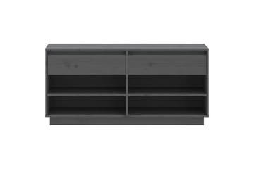 beBasic Skoskåp grå 110x34x52 cm massiv furu - Förvaring - Sko- & klädförvaring - Skoförvaring
