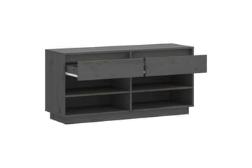 beBasic Skoskåp grå 110x34x52 cm massiv furu - Förvaring - Sko- & klädförvaring - Skoförvaring