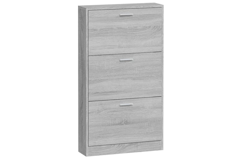beBasic Skoskåp grå sonoma 59x17x108 cm konstruerat trä - Förvaring - Sko- & klädförvaring - Skoförvaring
