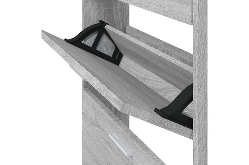 beBasic Skoskåp grå sonoma 59x17x108 cm konstruerat trä - Förvaring - Sko- & klädförvaring - Skoförvaring