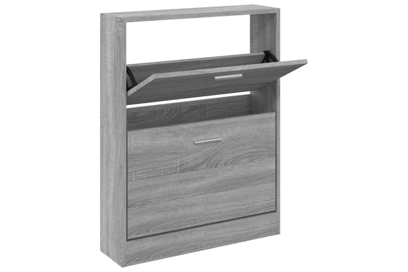 beBasic Skoskåp grå sonoma 59x17x81 cm konstruerat trä - Förvaring - Sko- & klädförvaring - Skoförvaring