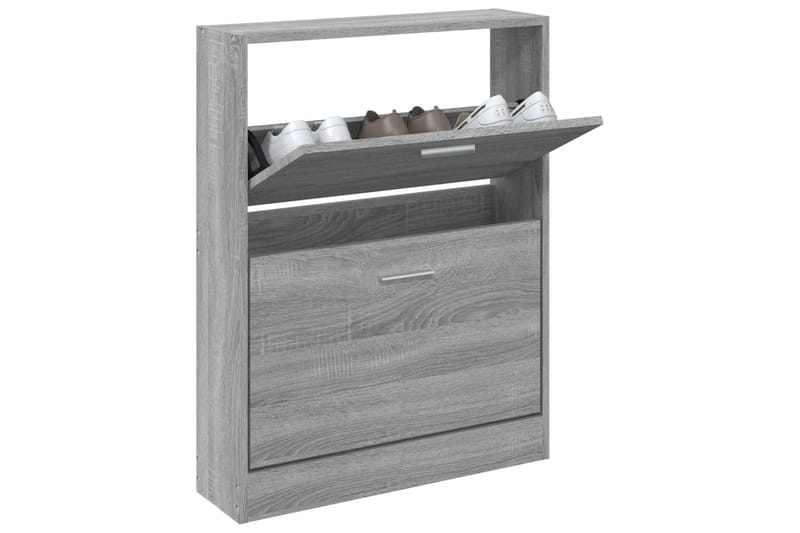 beBasic Skoskåp grå sonoma 59x17x81 cm konstruerat trä - Förvaring - Sko- & klädförvaring - Skoförvaring