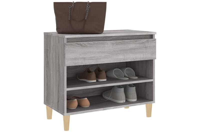 beBasic Skoskåp grå sonoma 70x36x60 cm konstruerat trä - Förvaring - Sko- & klädförvaring - Skoförvaring