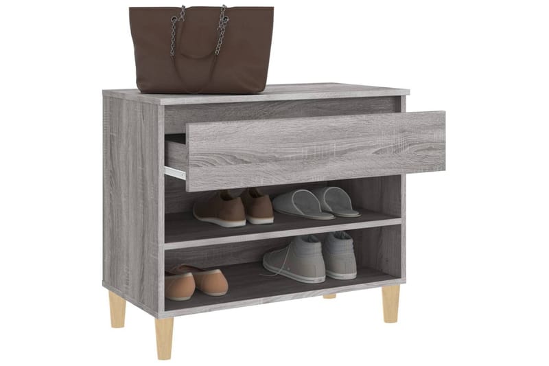beBasic Skoskåp grå sonoma 70x36x60 cm konstruerat trä - Förvaring - Sko- & klädförvaring - Skoförvaring