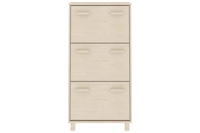 beBasic Skoskåp honungsbrun 59,5x35x117 cm massiv furu - Förvaring - Sko- & klädförvaring - Skoförvaring