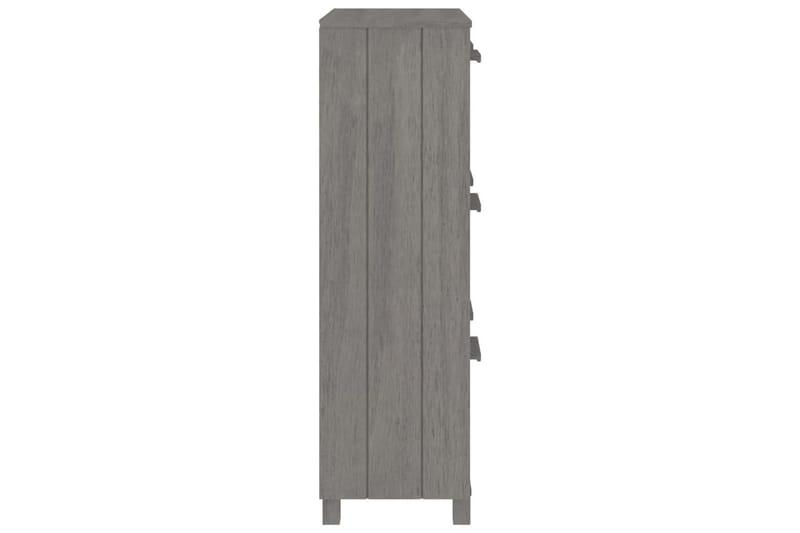 beBasic Skoskåp ljusgrå 59,5x35x117 cm massiv furu - Förvaring - Sko- & klädförvaring - Skoförvaring